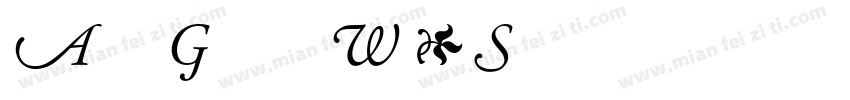 Adobe Garamond W01 S字体转换
